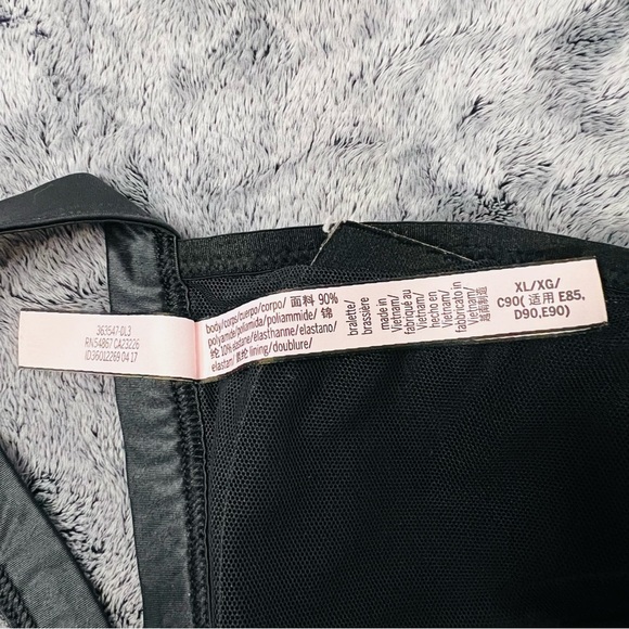 Victoria’s Secret Black Floral Lace Halter Bralette XL NWOT - Picture 5 of 5